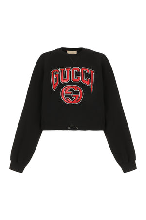 Cotton crew-neck sweatshirt-0